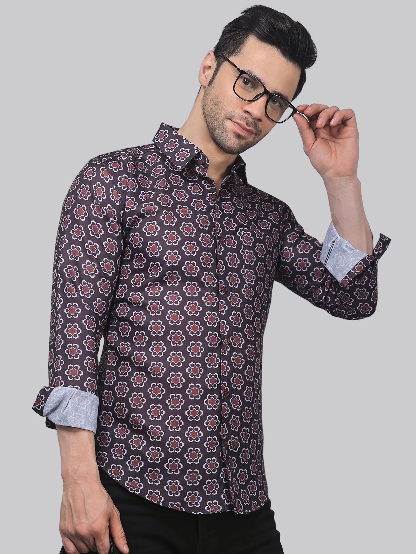 TryBuy Men's Fashionable ‍Full Sleeve Casual Linen Printed shirt - TryBuy® USA🇺🇸