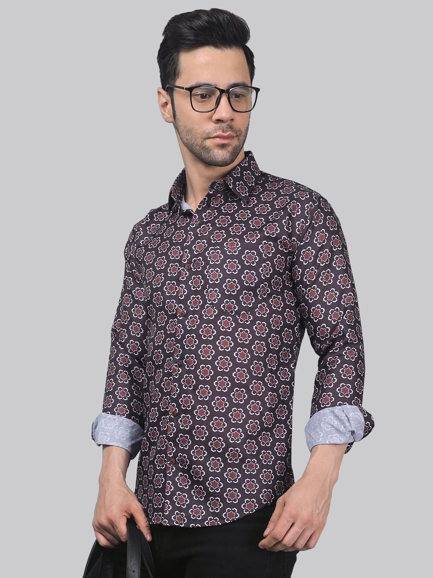 TryBuy Men's Fashionable ‍Full Sleeve Casual Linen Printed shirt - TryBuy® USA🇺🇸