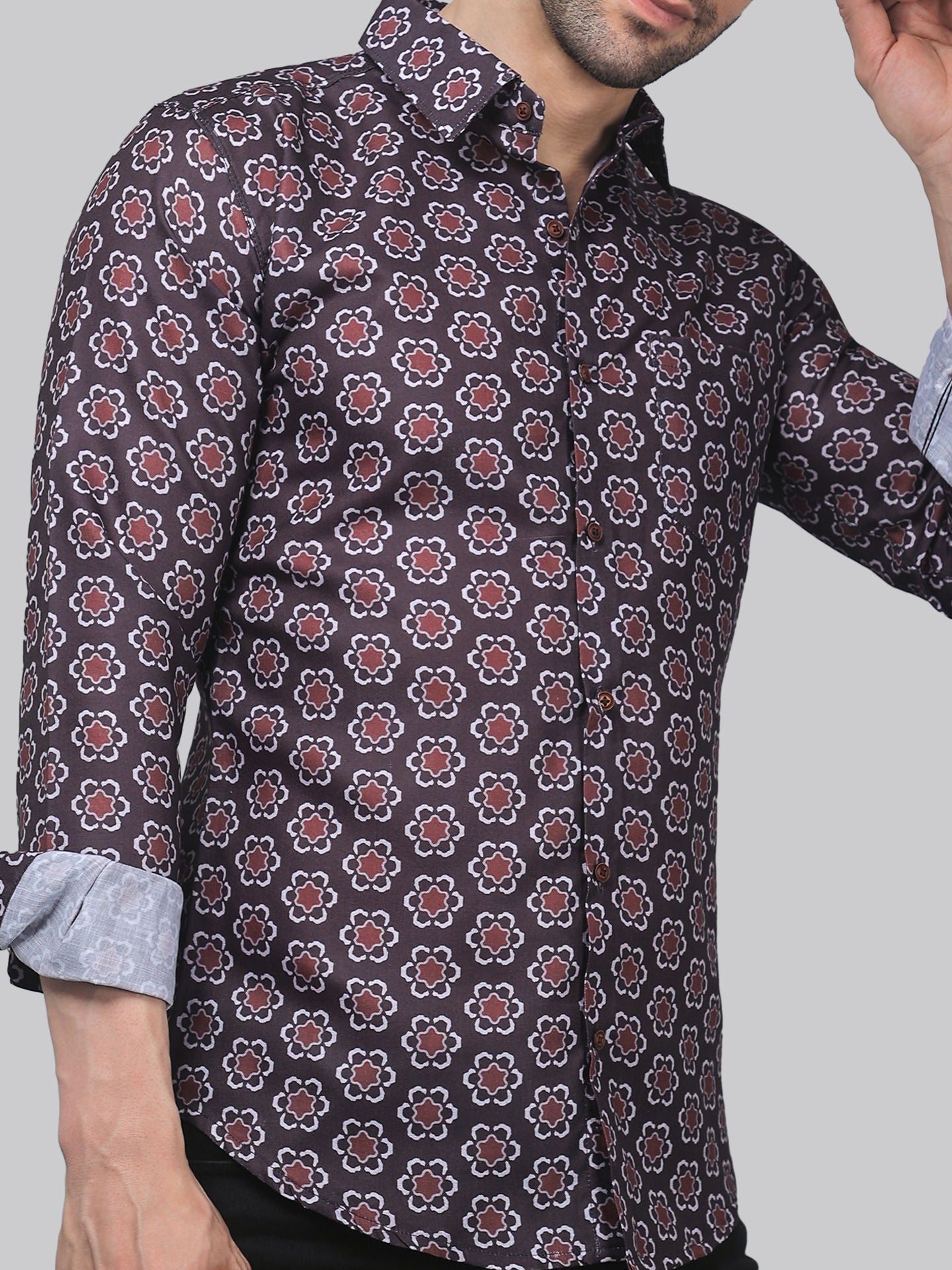 TryBuy Men's Fashionable ‍Full Sleeve Casual Linen Printed shirt - TryBuy® USA🇺🇸