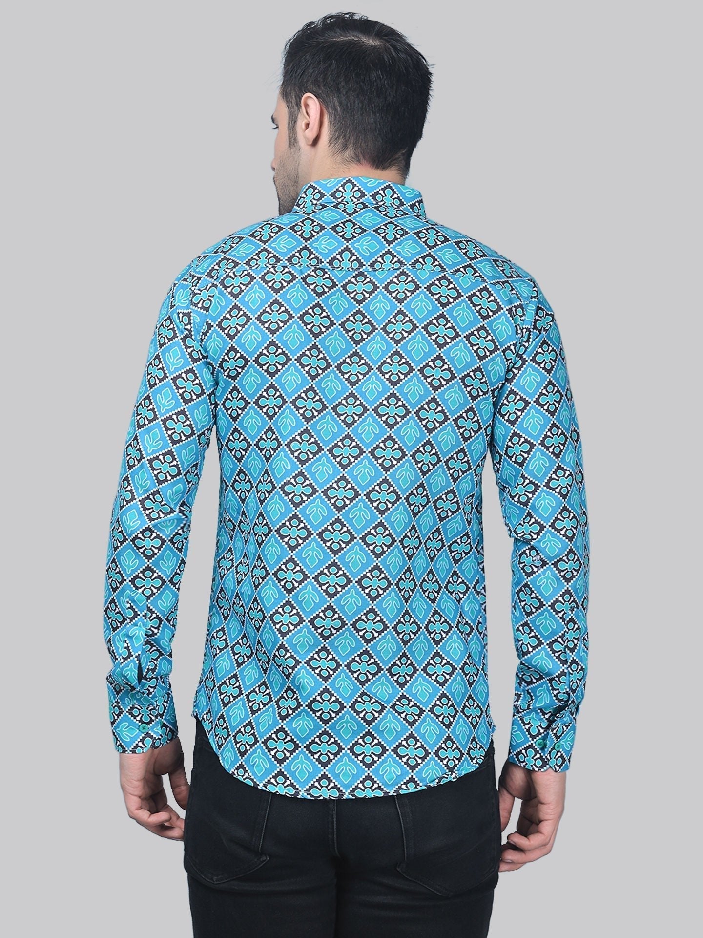 TryBuy Printed Full Sleeve Casual Cotton Shirt for Men - TryBuy® USA🇺🇸