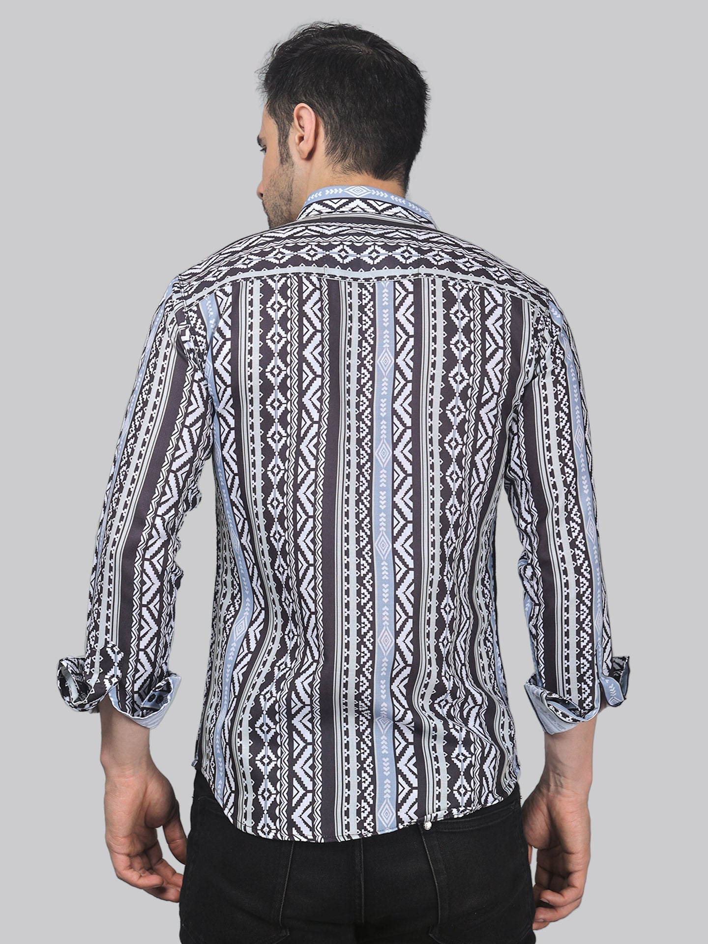 Whimsical Men's Printed Full Sleeve Casual Linen Shirt - TryBuy® USA🇺🇸