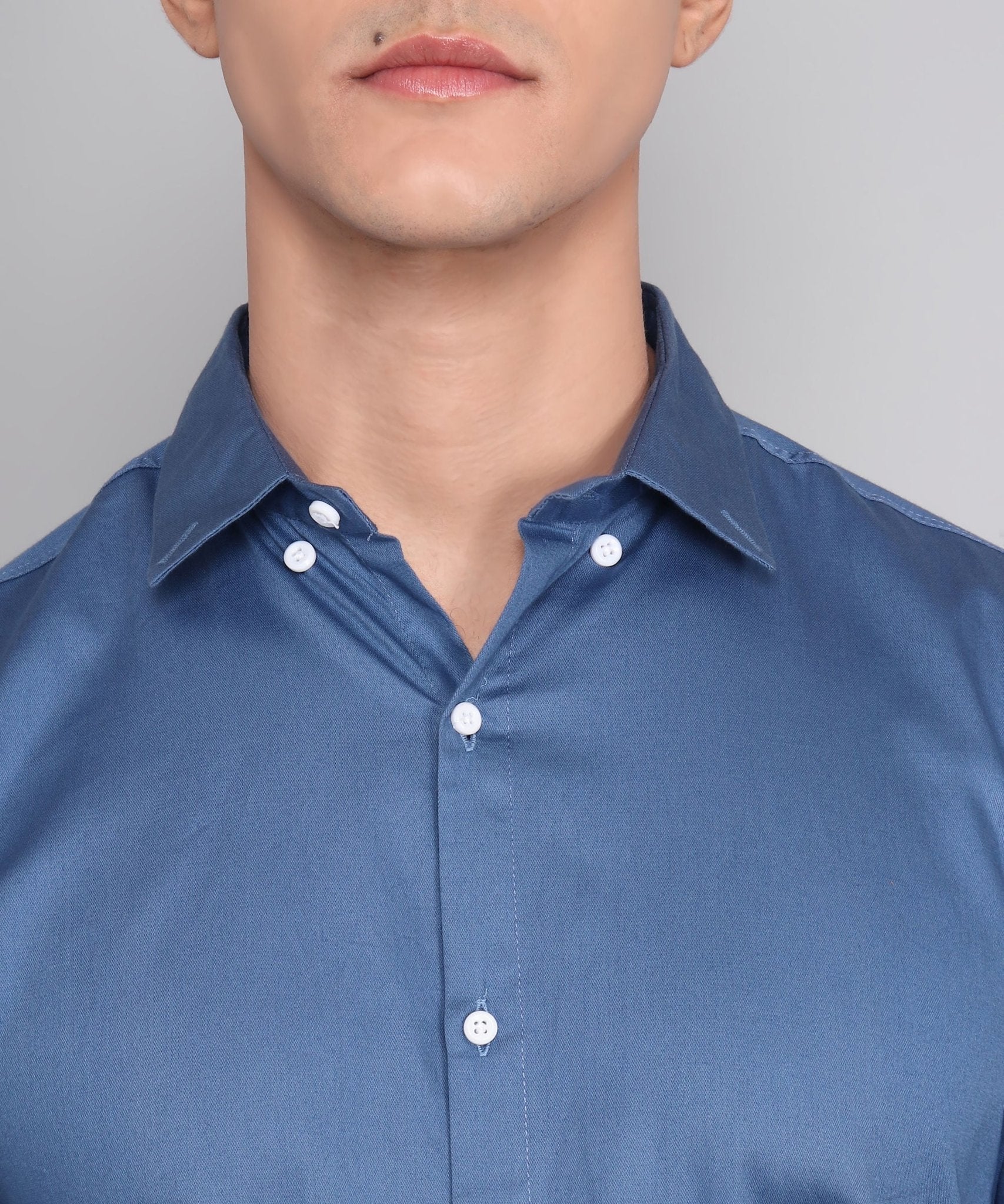 Exclusive TryBuy Premium Blue Casual/Formal Shirt for Men - TryBuy® USA🇺🇸