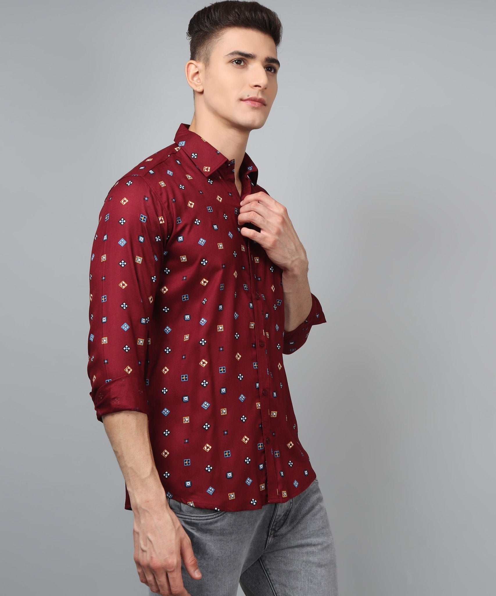 Fancy Trybuy Premium Printed Cotton Casual Shirt for Men - TryBuy® USA🇺🇸