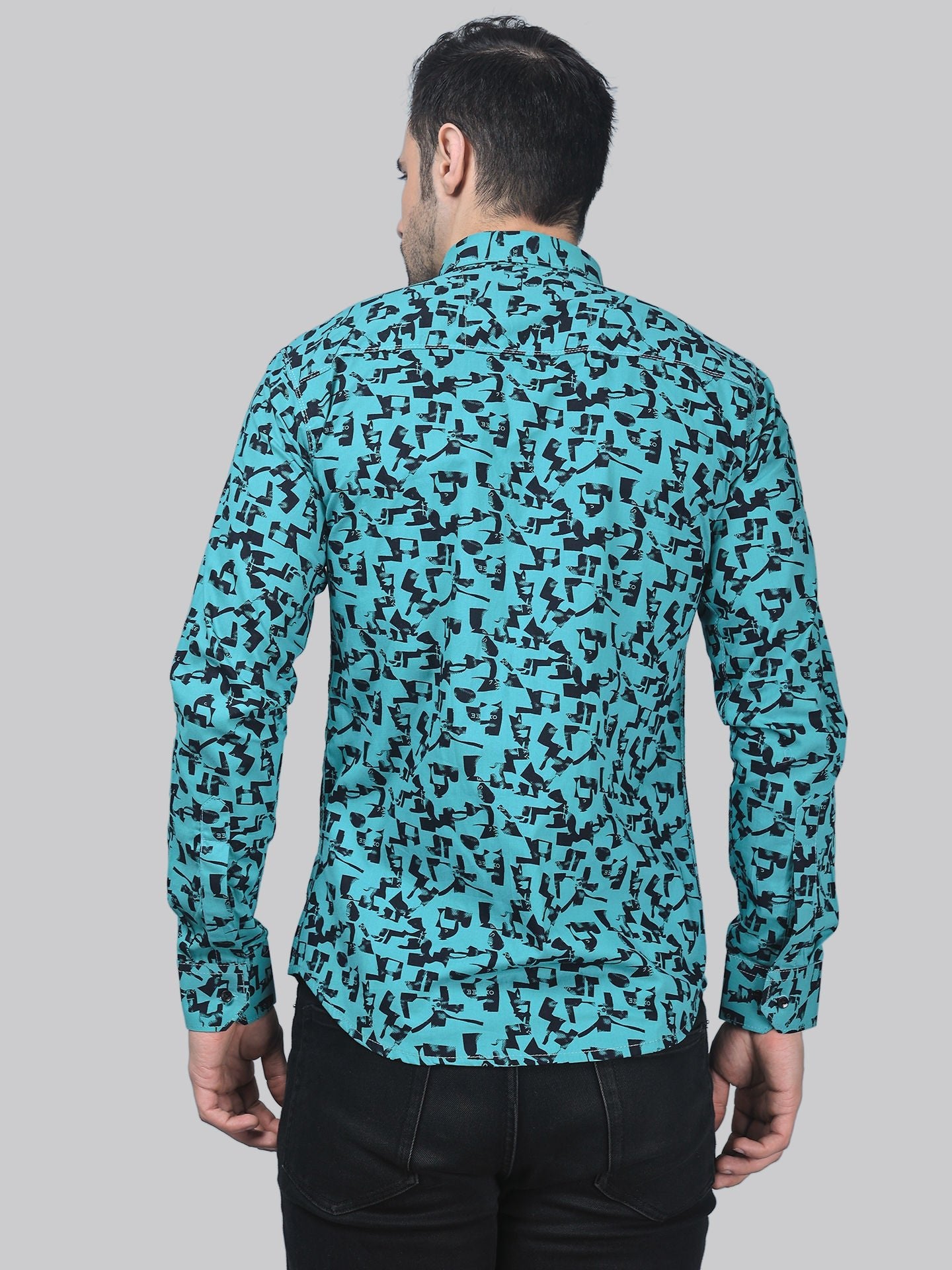 High-fashion Men's Printed Full Sleeve Casual Linen Shirt - TryBuy® USA🇺🇸