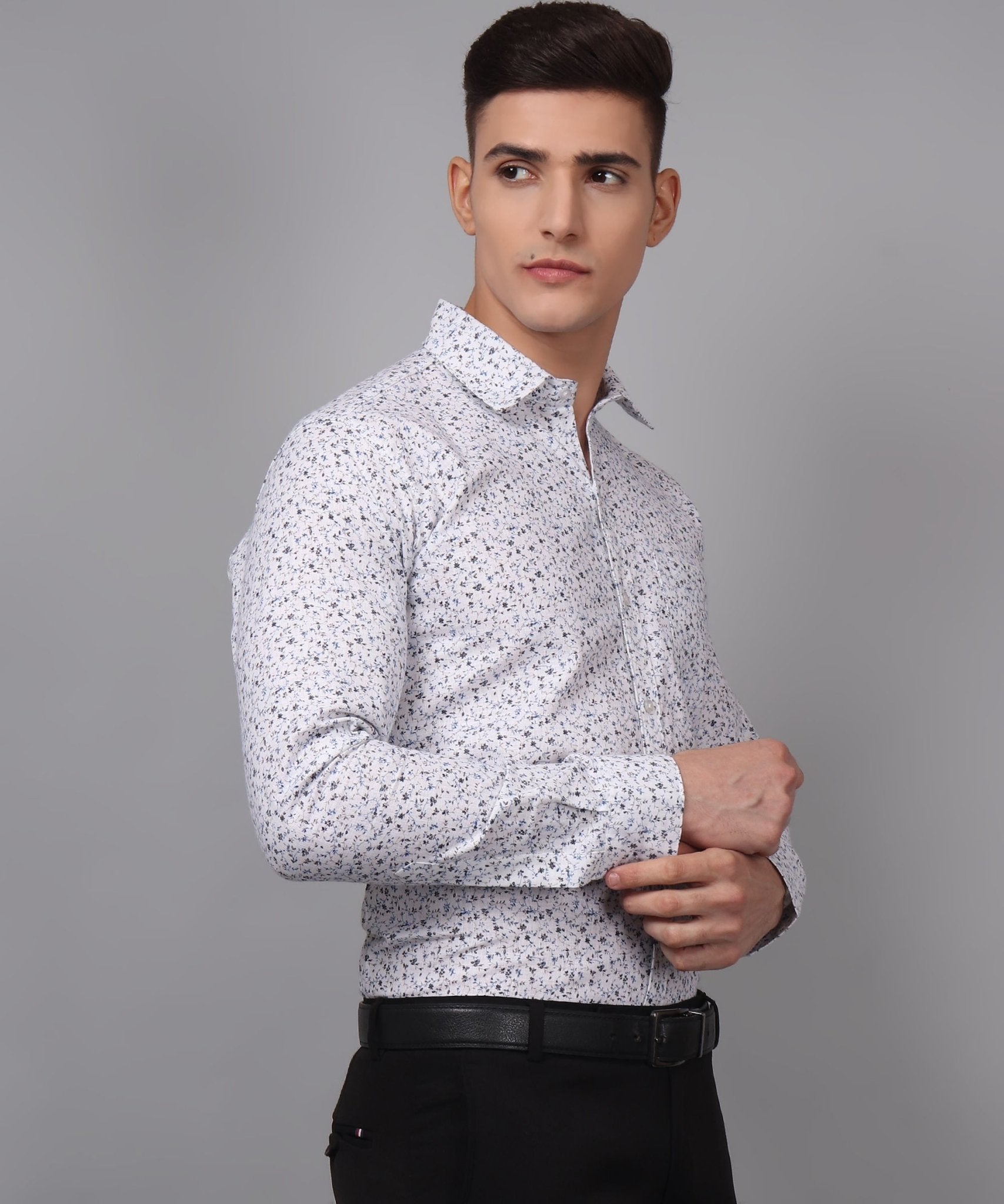 Luxurious Edition TryBuy Premium Cotton Linen Printed Casual/Formal Shirt for Men - TryBuy® USA🇺🇸
