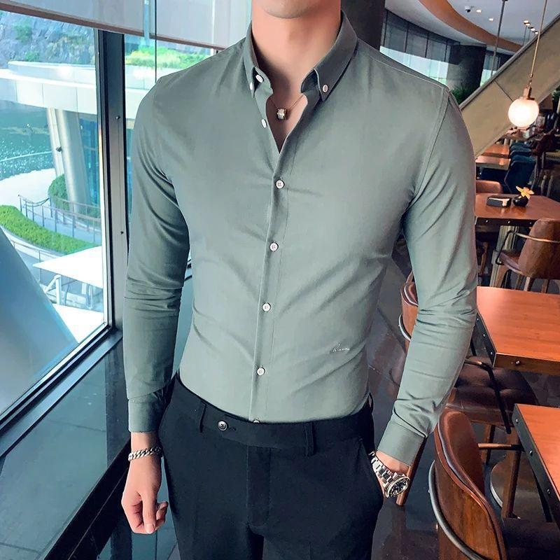 Men's Designer Classy Ocean Green Best Cotton Casual Shirt - TryBuy® USA🇺🇸