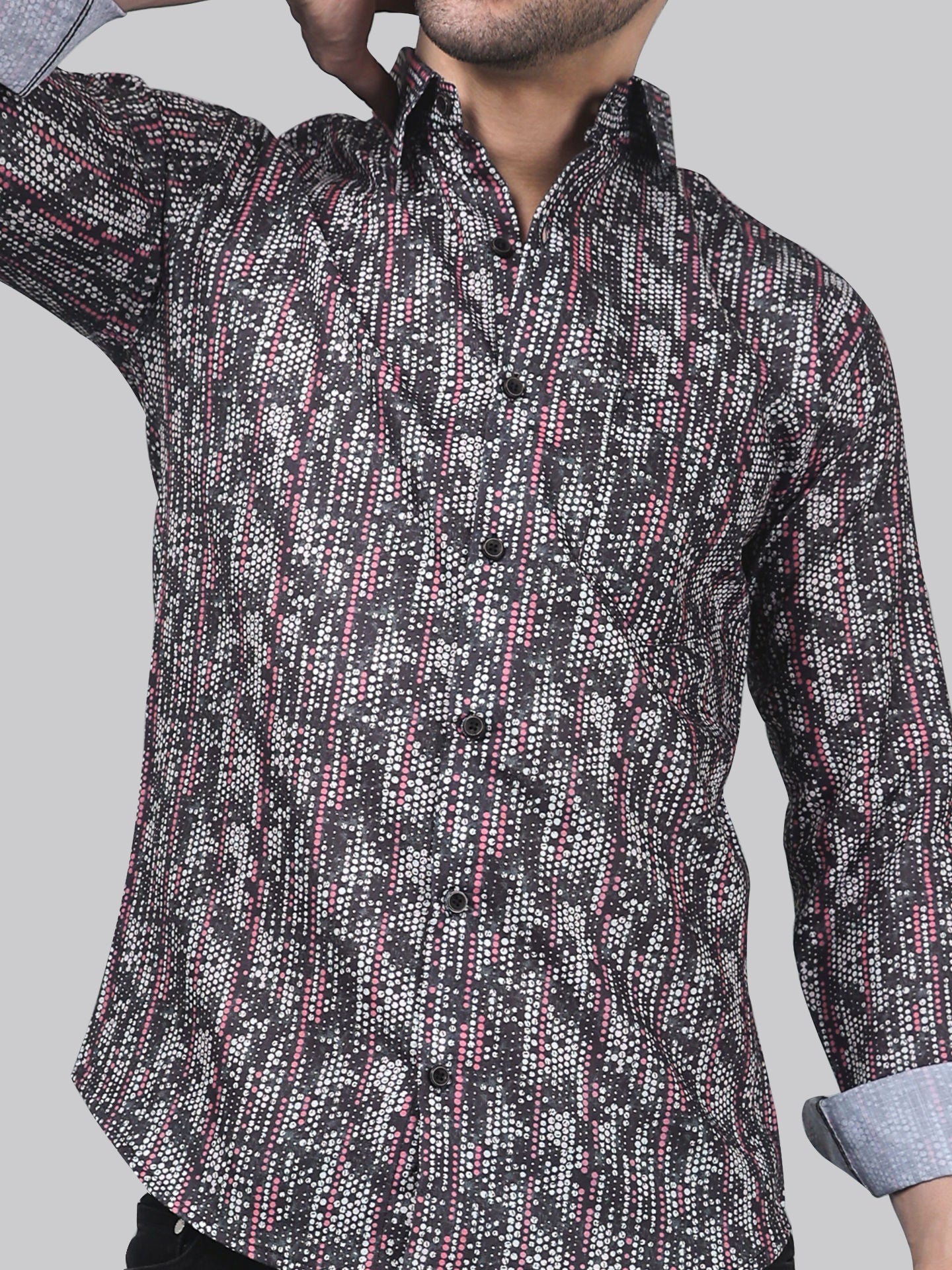 TryBuy Luxe Men's Linen Casual Printed Full Sleeves Shirt - TryBuy® USA🇺🇸
