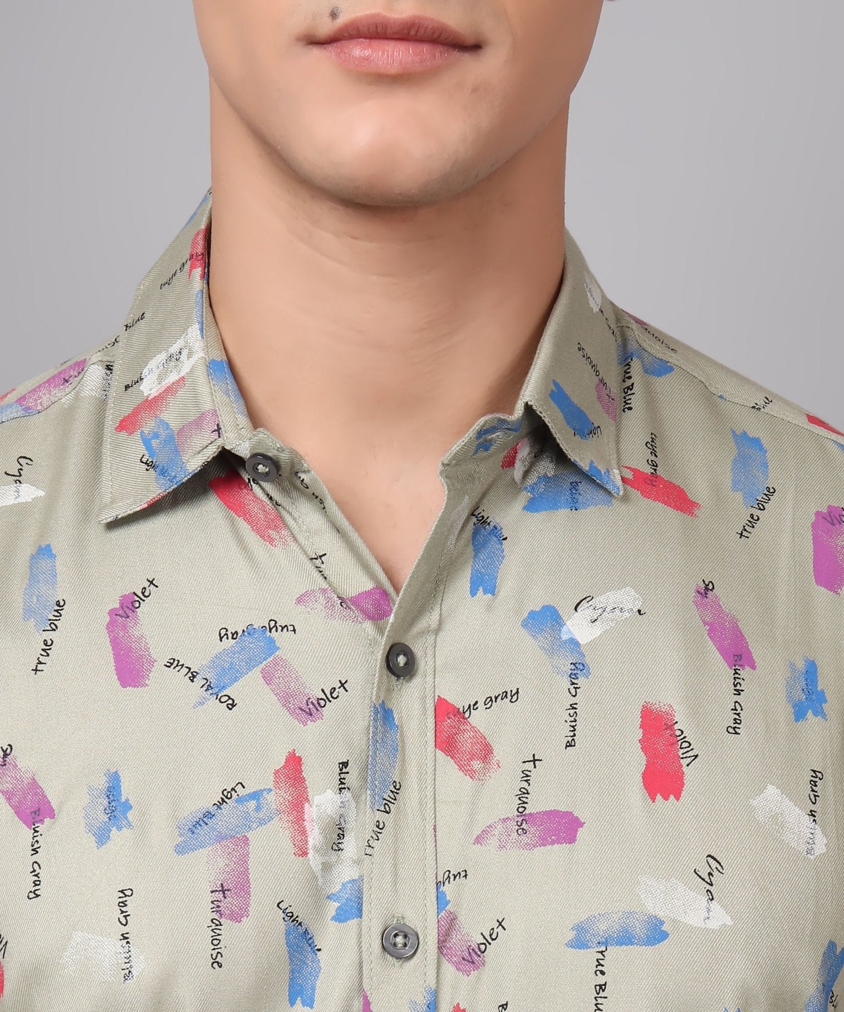Trybuy Premium Classy Ravishing Cotton Casual Multi Colored Printed Shirt for Men - TryBuy® USA🇺🇸