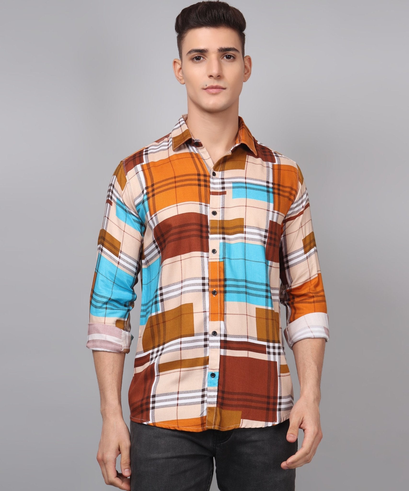 Trybuy Premium Printed Multi Colored Cotton Casual Shirt for Men - TryBuy® USA🇺🇸