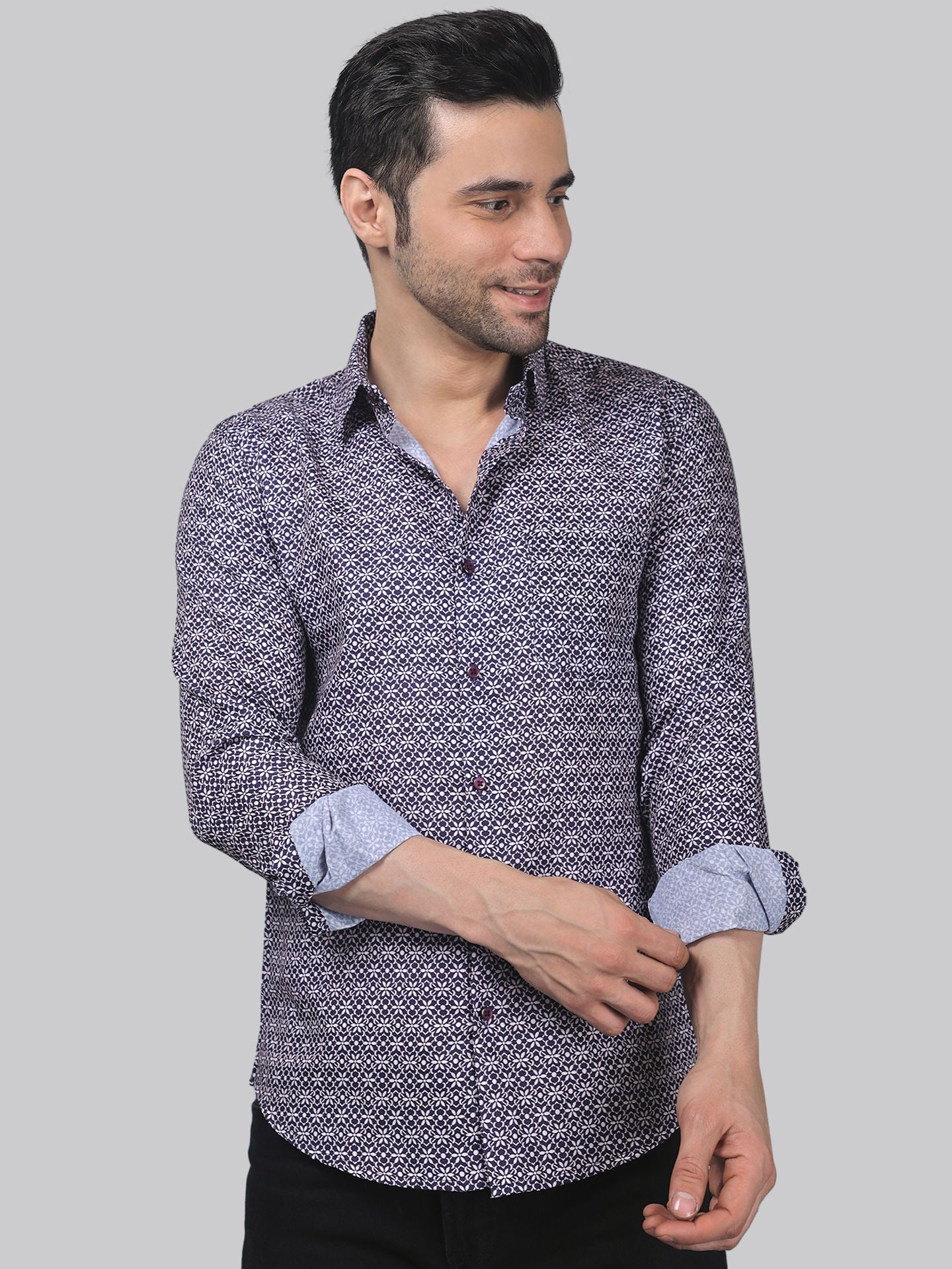 TryBuy Trending Full Sleeve Casual Cotton Printed Shirt for Men - TryBuy® USA🇺🇸