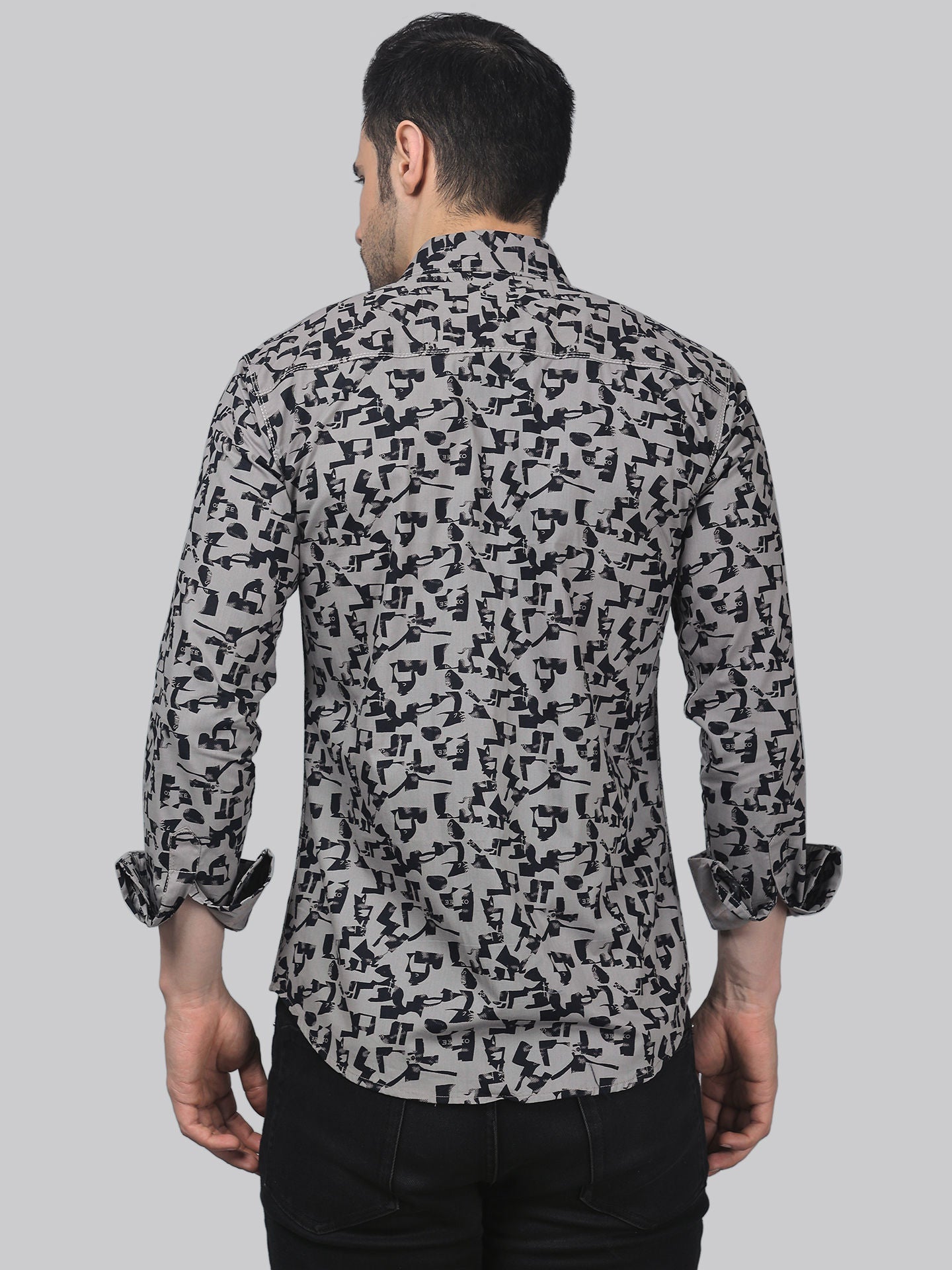 TryBuy Unique Elegant Men's Cotton Casual Printed Full Sleeves Shirt - TryBuy® USA🇺🇸